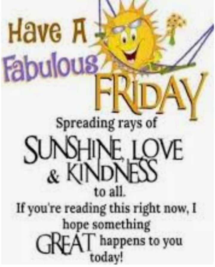 Kyron2h's tweet photo. Good morning friend's wishing you a splendid Friday and an awesome weekend filled with kindness and happiness. Be safe and enjoy whatever you do.🙏🤗☕ https://t.co/3WmsAXdLmX
