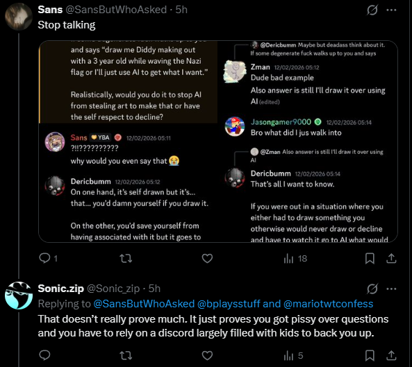bplaysstuff's tweet photo. @Sonic_zip @SansButWhoAsked @mariotwtconfess And here's exhibit A of you not knowing when to stop: https://t.co/efxYmvW4aj