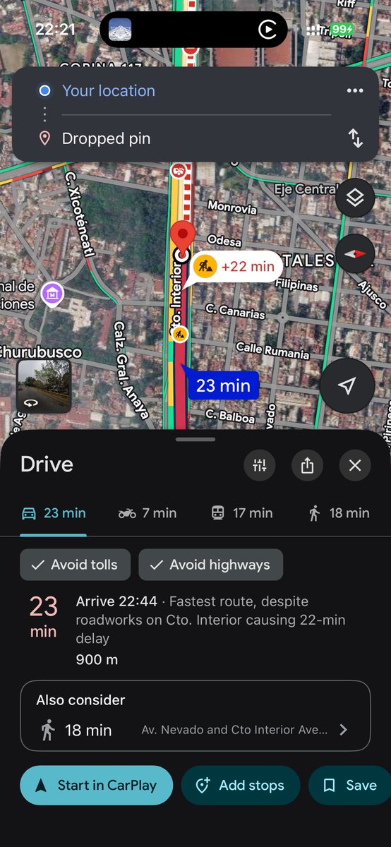 moredestructive's tweet photo. estoy atrapada por 900 mts y salir me llevará la próxima media hora porque los pendejos de la @SOBSECDMX, por instrucciones de la pendeja de pendejas de @ClaraBrugadaM, están pintando las barditas de amarillo de último minuto Y CERRARON CIRCUITO INTERIOR SIN AVISAR A NADIE https://t.co/B9RO8nmM35