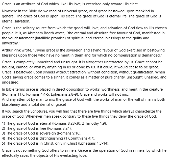maxamir's tweet photo. @HisLifeNMe @5Solas @PastorNinja @ApologiaStudios there is no such thing as common grace in Scripture for His grace is eternal, does not change and is only given to those He loves in Christ. https://t.co/OR9VoQY20z