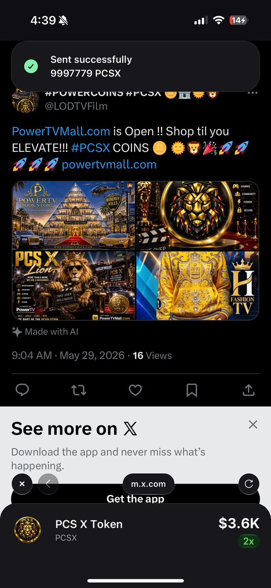 LODTVFilm's tweet photo. Thanks #TeamPCSX πͺπ₯ keep #shilling https://t.co/2g3D8KUpru
Follow for #FREEPCSX https://t.co/1c9aePLd6S