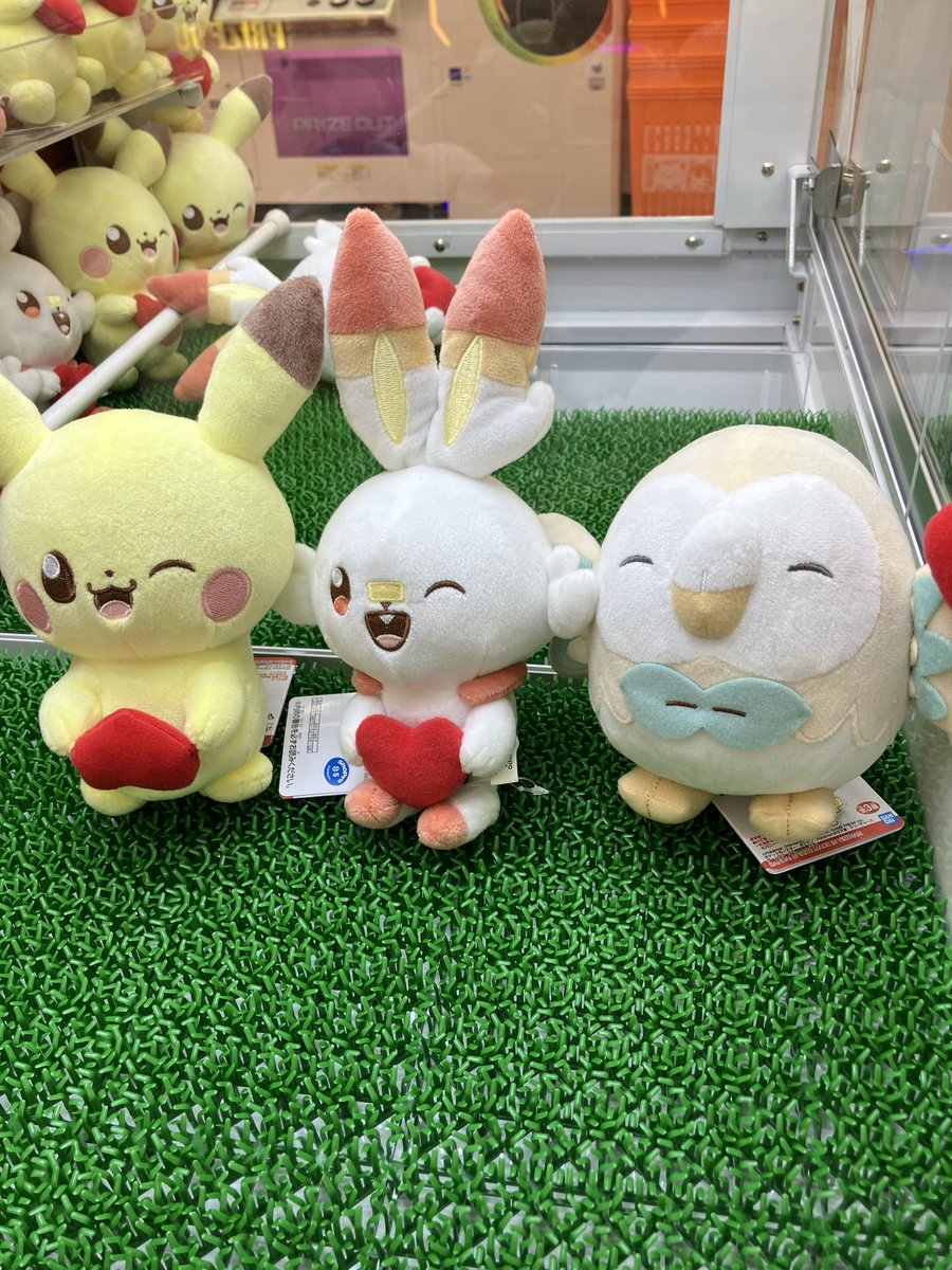 🌟新入荷景品情報🌟 ポケピース ピカチュウ モクロー ヒバニー 全員