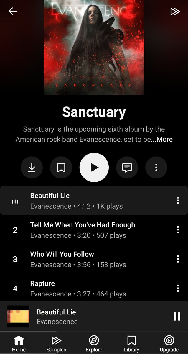 _WelcomeToAct3_'s tweet photo. It's FINALLY here!!!!!!!!! ❤️❤️ 10/10 album. I'm fucking obsessed with the direction they took it. #Evanescence #EvanescenceSanctuary https://t.co/pYXtY1diKX