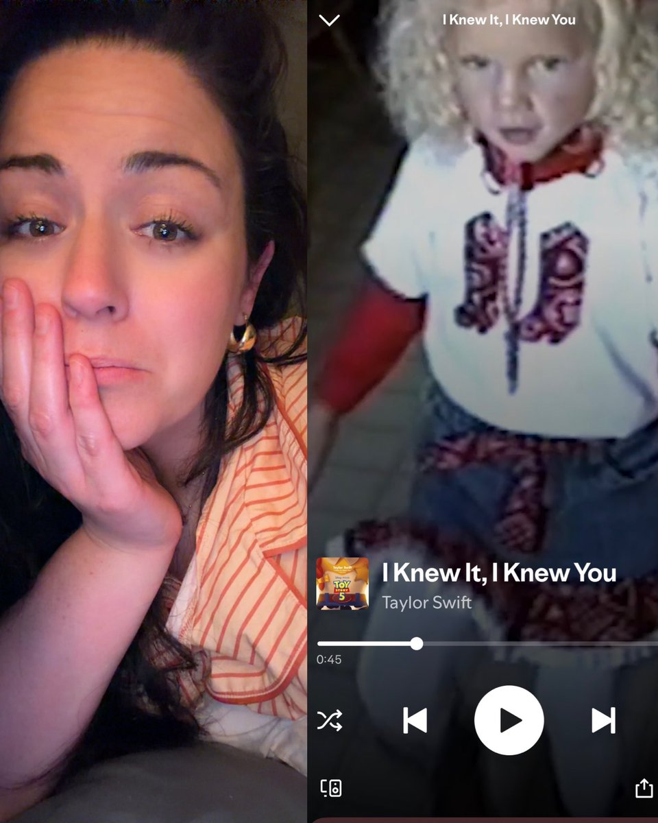 ChristianO30985's tweet photo. @taylornation13 Me trying to process how adorable “I Knew It, I Knew You” is while watching baby Taylor dance around in her little cowgirl outfit. 🫶☁️🤠 https://t.co/tGLVvhh4on