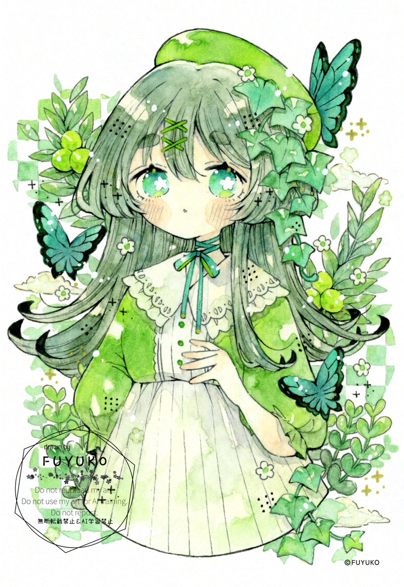 fffuyuko's tweet photo. 担当カラー「💚」FUYUKOです！
いよいよグループ展来月7/4(土)〜です✨

 #グループ展_colorful_palette https://t.co/yxnGNQD2Oc