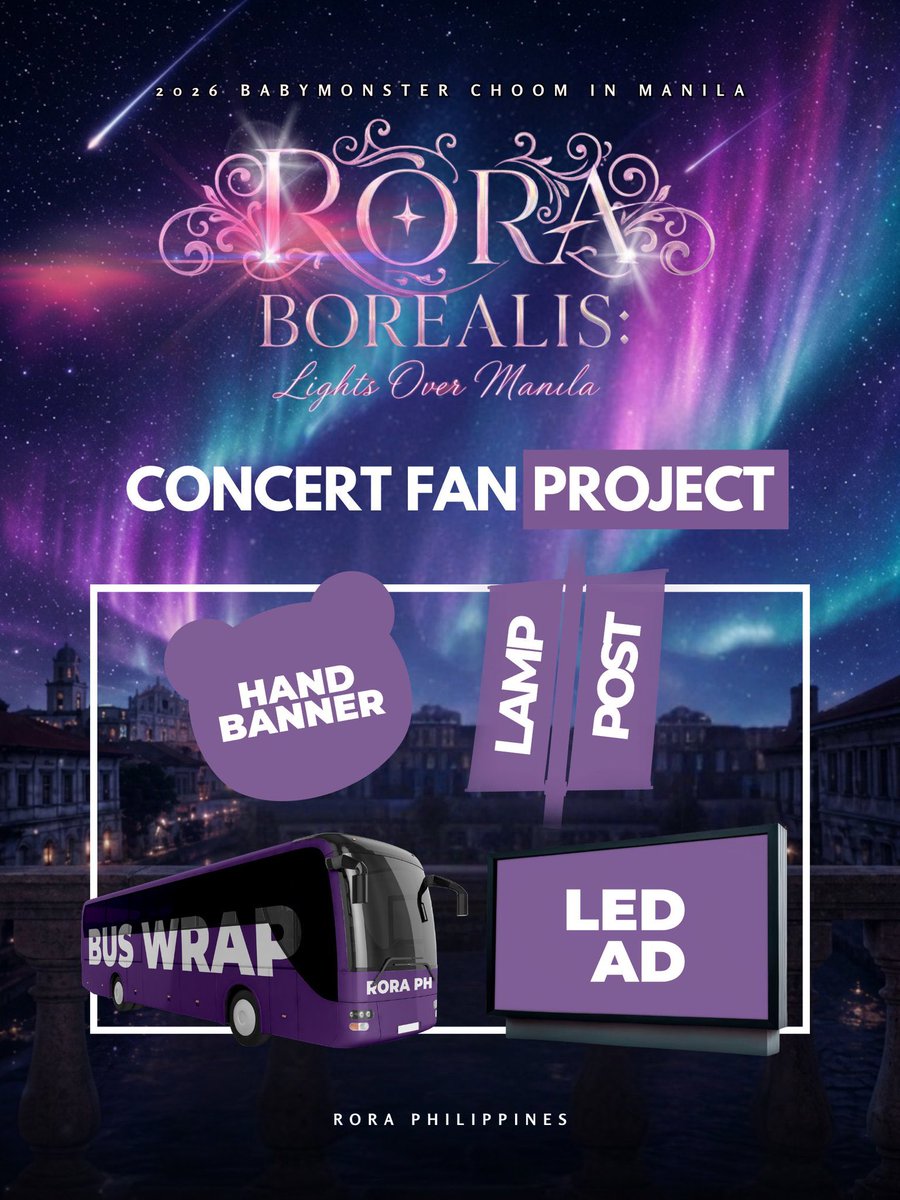 RORAPHILIPPINES's tweet photo. Hi, Auroras! 🐼💜

First of all, kumusta ang ticket selling? We hope everyone who planned to secure tickets was able to get the seats they wanted! ✨ 

As we celebrate this exciting milestone, we'd also like to remind everyone that the 𝗥𝗢𝗥𝗔 𝗕𝗢𝗥𝗘𝗔𝗟𝗜𝗦 donation drive is still OPEN. 🌌

If you'd like to help us bring our projects to life for #RORA, any amount and every share would be greatly appreciated. Let's light up Manila for her together. 💜

🔗: https://t.co/of6KQB2tTb

#RORABOREALIS #로라 #CHOOMINMANILA