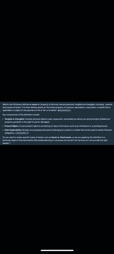 Kathlee49766945's tweet photo. @butthurt1313 Black Law Dictionary Definition Of Asset https://t.co/d45EA7NnFb