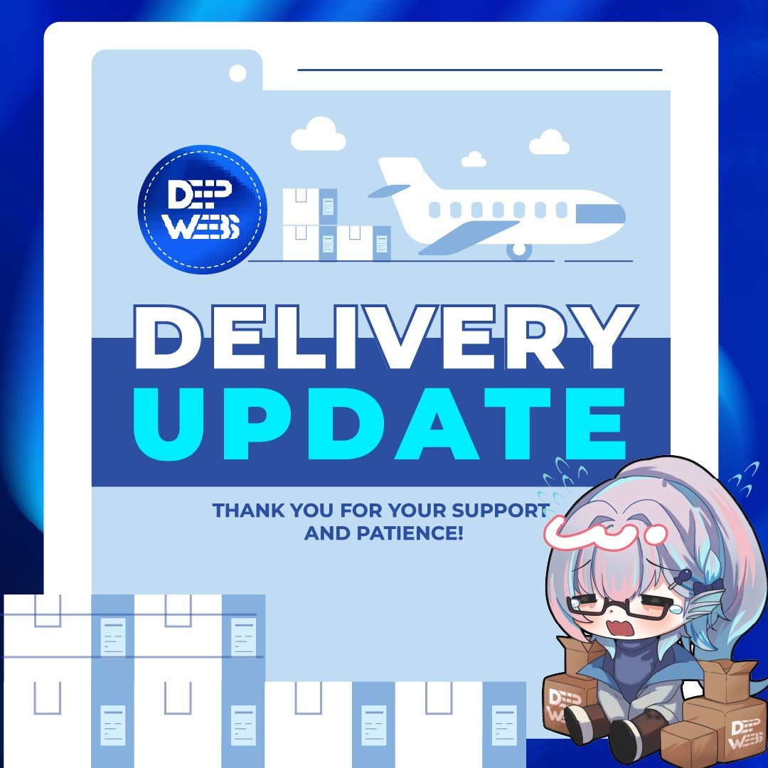 DeepWeebsPro's tweet photo. [Delivery update]  

We have started shipping international delivery mail and some tracking codes will be sent by today. International mails need quite some time to process, so we would appreciate your patience and understanding.

Thank you for your support! https://t.co/AYEacVNd7K