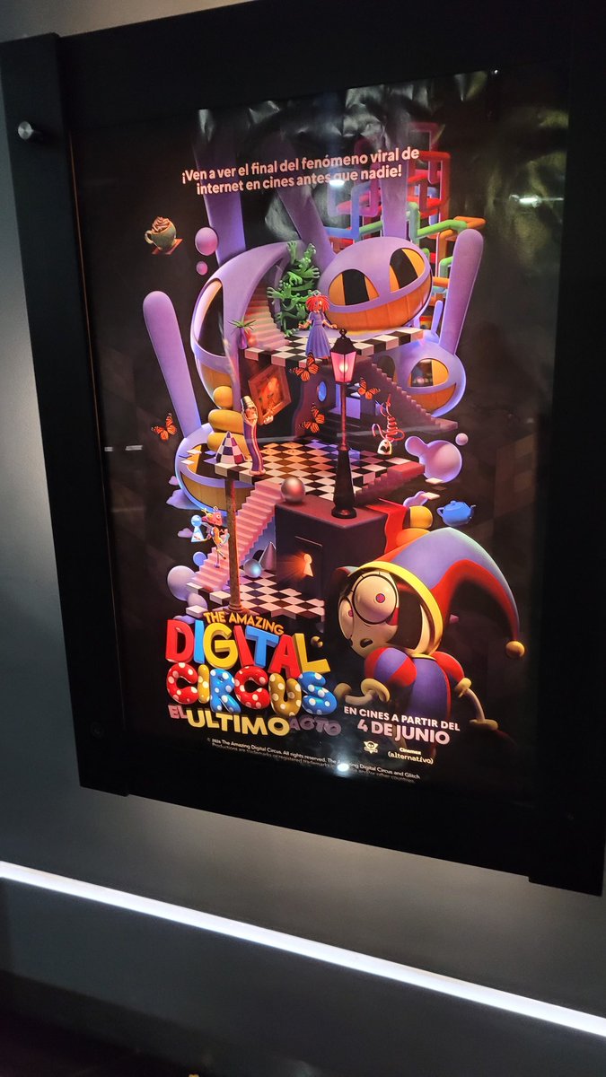 AbbysWalker_'s tweet photo. Acabando se salir de ver el último episodio en el cine. Una montaña rusa de emociones. 
Gracias @Cinemex por traernos esta inolvidable experiencia.  #TheAmazingDigitalCircus #tadcㅤㅤ https://t.co/Fva1m4hIj7