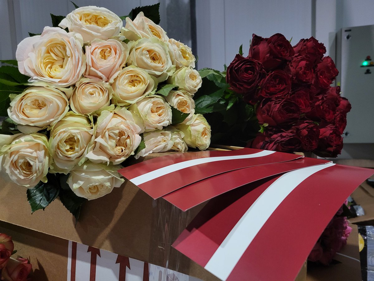 LVAmb_Georgia's tweet photo. Latvia 🇱🇻supports 🇦🇲Armenia! The first direct cargo of the beautiful Armenian roses has arrived from Yerevan to Riga with airBaltic! Armenian people are free to choose their friends and reliable partners! https://t.co/tjEmsWvGCp