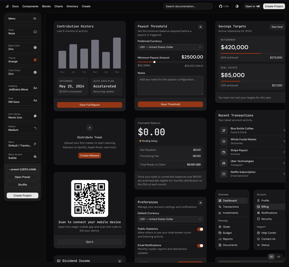 imananddesigner's tweet photo. shadcn/ui “create” is such a powerful feature ⚡
I made a beautiful preset you can drop straight into your project:

shadcn/ui --preset b3ERXJnN8k

Big thanks to @shadcn for making sharing themes this easy :raised_hands:
Try it out and tell me what you think :eyes:

#WebDev #Frontend #UIUX #DesignSystems #OpenSource