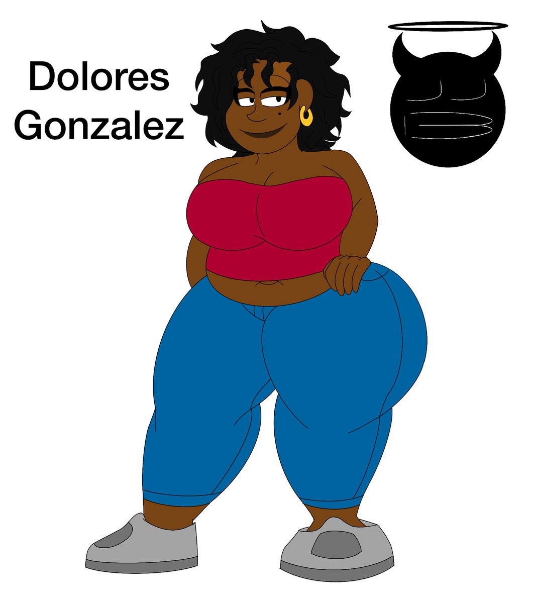 JJonBLACK's tweet photo. Dolores Gonzalez #oc #originalcharacter #thicc https://t.co/yQpJBbWTG2