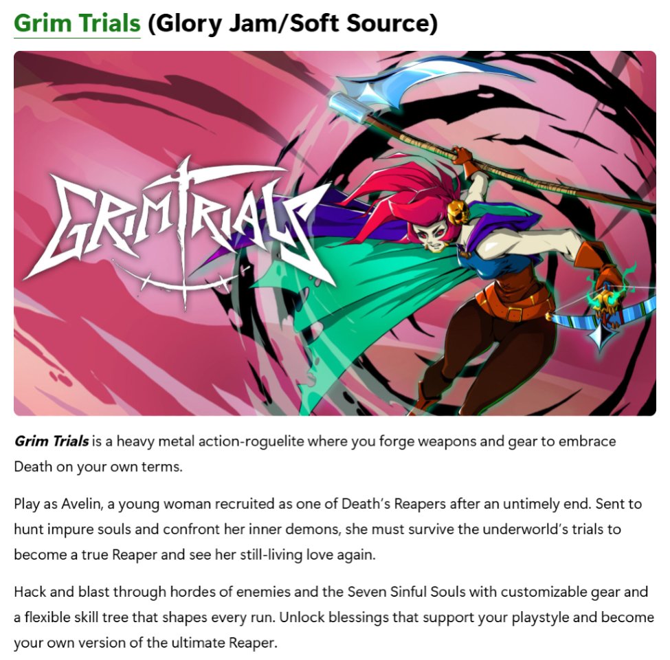 rollinggloryjam's tweet photo. Xbox players, this one's for you:

The Grim Trials demo is now LIVE on Xbox Indie Selects Demo Fest! 🎮💀

Play NOW and we'll love you forever: https://t.co/4hSa4saPCJ https://t.co/JJISXzlY0e