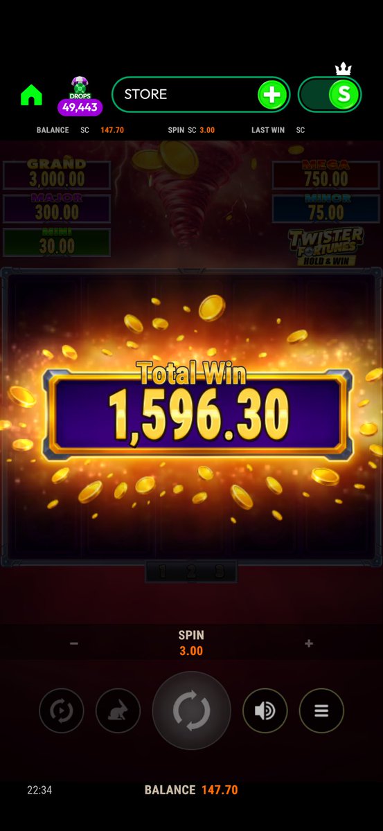 texasboy361's tweet photo. Off 3$ spins 🔥👏🏾 @CrowncoinsC 💪🏾 https://t.co/v5bJH11dhL