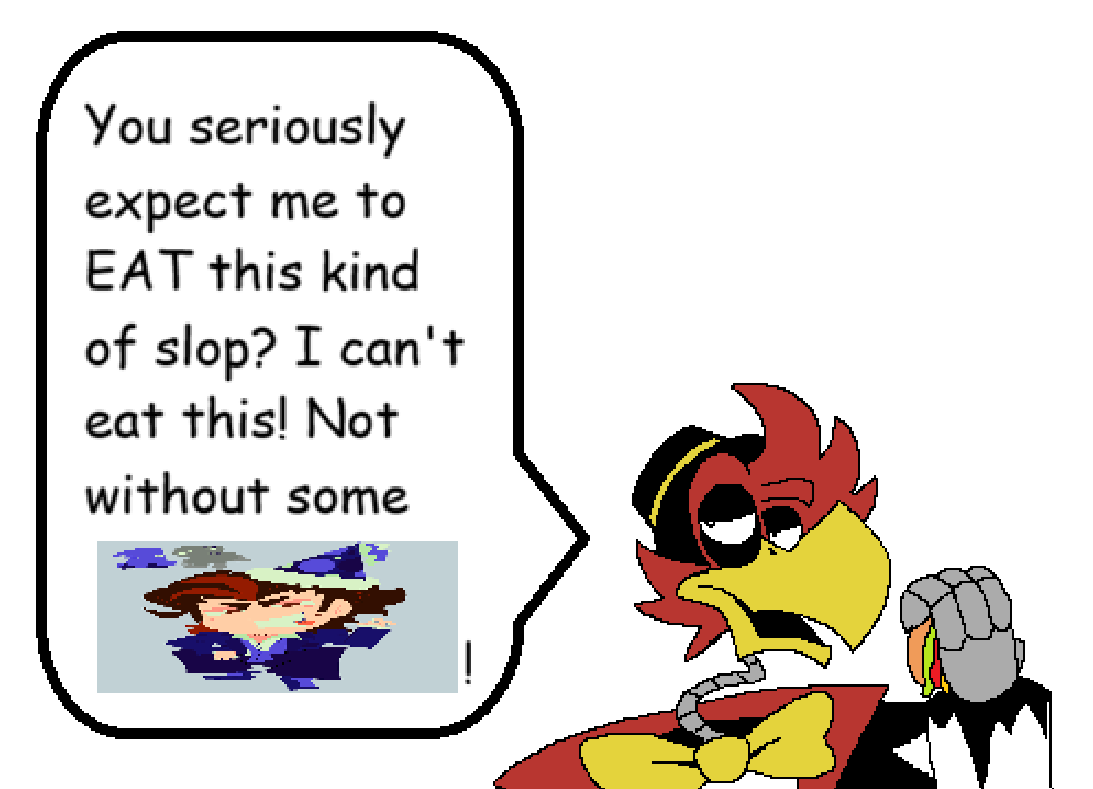 dominyuck's tweet photo. day fourteen of what frickbear's 3 characters would look like eating burgers

day fourteen: rodney redbird https://t.co/yTMelvmAar