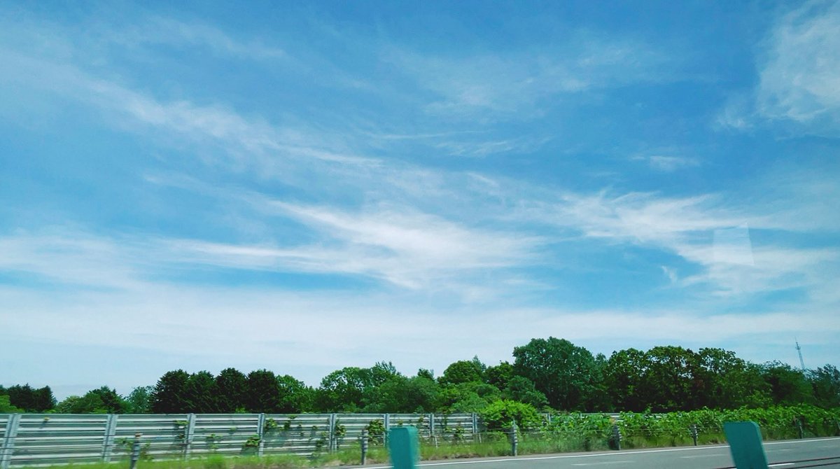 chiekokinbara's tweet photo. 北海道爽やか〜、青森に続き広く高い青空😍‼️ https://t.co/81fXjQT1It