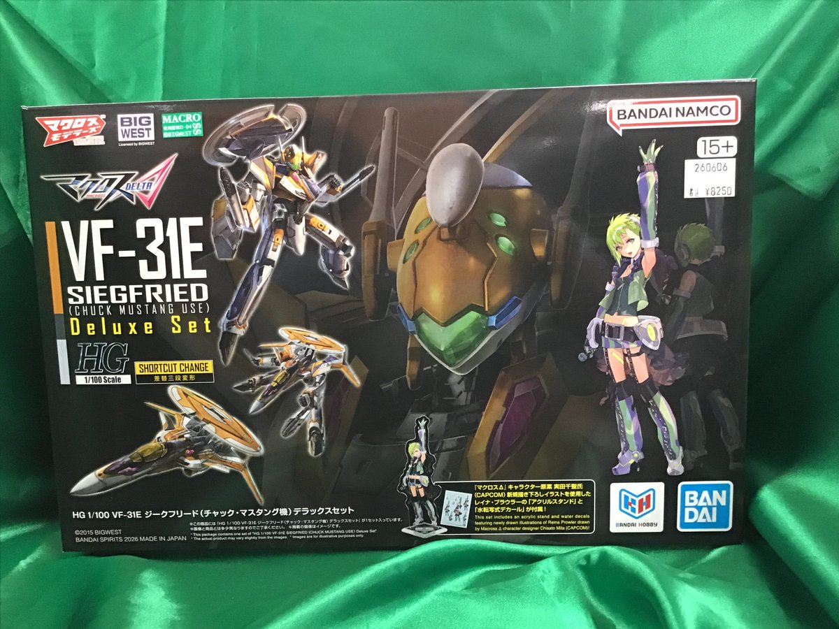 ④HG 1/100 VF-31E ジークフリード(チャック・マスタング機) ⑤HG 1