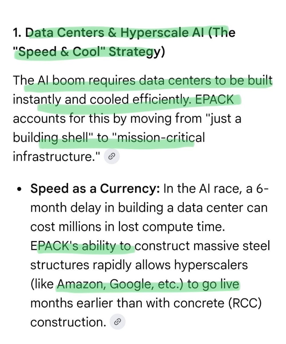 DoctorMoneyX's tweet photo. Monthly, weekly, daily chart strong 💥
Epack prefab 210 PE 22
Working for cooling system of Data Centre+ Semiconductor growing at 47% CAGR 

PEB player with 4x industry growth run rate 

Can hit 300-350 soon at this CAGR

@jitu_stock @aditya942000
@ShridhantS @Goldforestinves @KommawarSwapnil @EagleEyesTrades @Curious_Com_