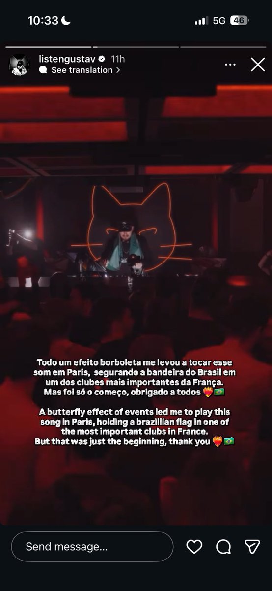 JustChakk's tweet photo. This shit damn near brings a tear to my eye. This track was how I discovered @listengustav (shoutout soundcloud algo). Never one to take credit for others accomplishments but i still cant believe one tweet about him helped do all of this. Gustav up next yall🇧🇷 https://t.co/SGmGD2NFU3