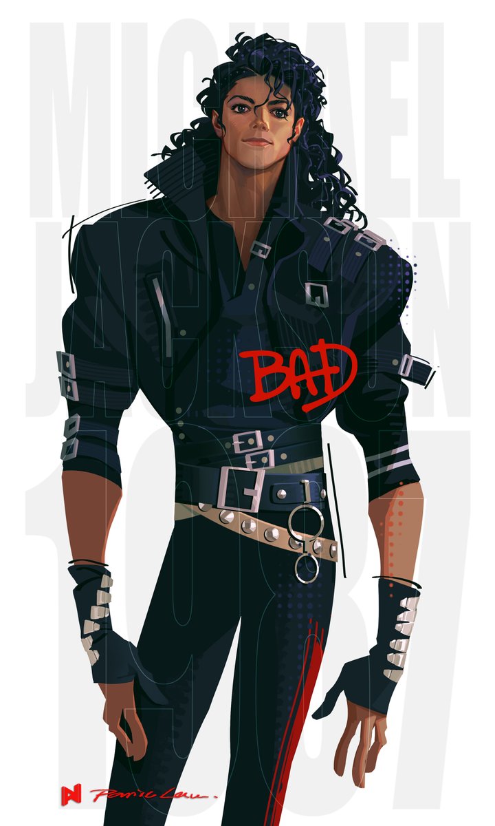 PanicL013's tweet photo. BAD 
Michael Jackson1987 
#mj #michaeljackson #mjart #illustrationㅤ https://t.co/s6L7lUb7HL