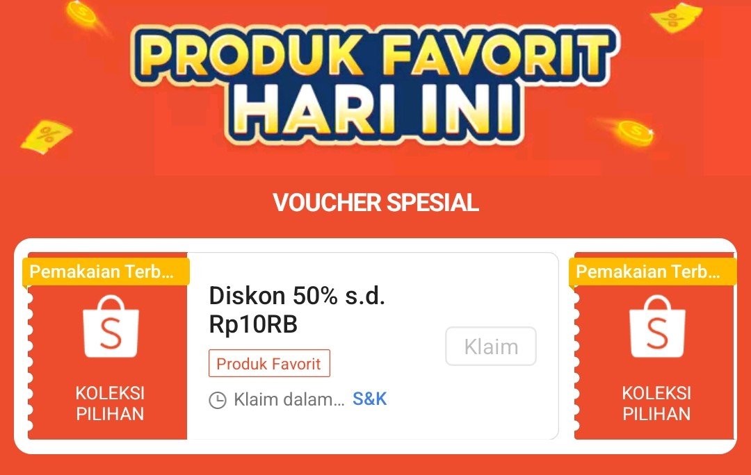 racunthreadsopi's tweet photo. Voucher Produk Favorit 
Jam 00:00

Diskon 50% maksimal Rp10.000 
minimal belanja Rp10.000

Klaim vouchernya disini: 
https://t.co/pD2pAMhNrE https://t.co/mCoSaCny3b
