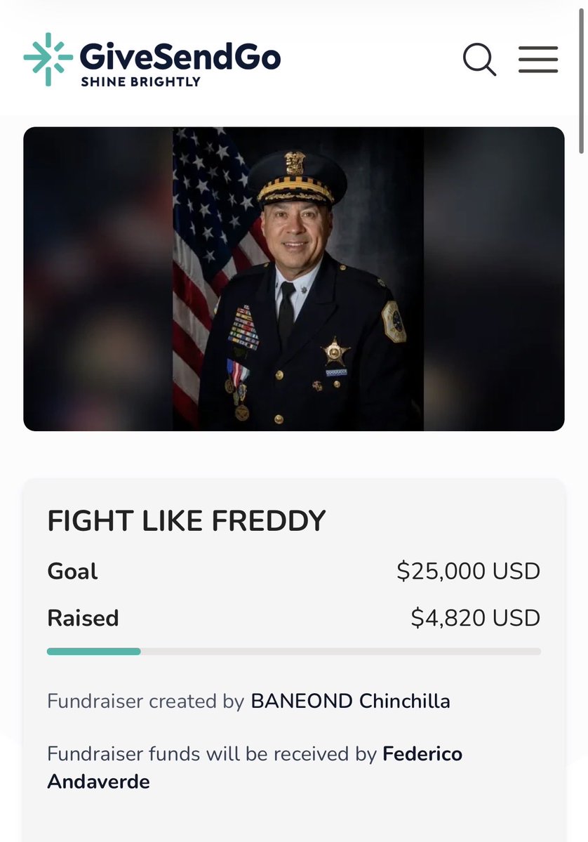 ChiSpectator's tweet photo. Please help support Officer Andaverde. 

In April of 2026, Freddy was diagnosed with Bile Duct cancer, also called Cholangiocarcinoma. A rare cancer in the United States, with an estimated 8,000-12,000 people diagnosed each year.

https://t.co/CuTwJ98cnU https://t.co/TSnCsiIWbl