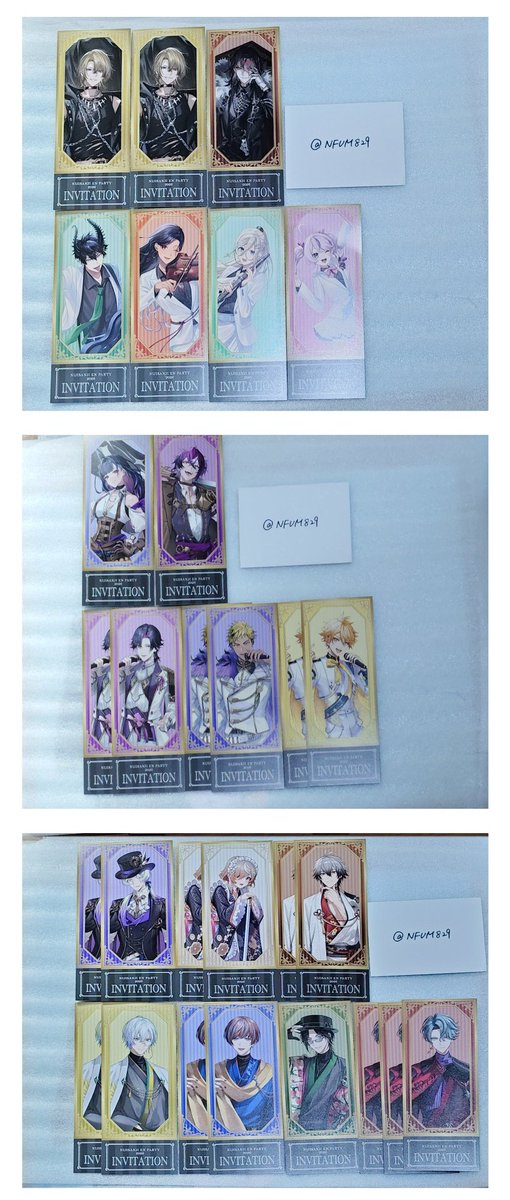 NFUM829's tweet photo. にじさんじ NIJISANJI EN PARTY 2026 HMV POP UP STORE  チケット風カード ホログラムカード チケカ ホロカ 交換

【譲】
画像①②

【求】 
画像③ (💖>💕優先)

・都内手渡しのみ
・異種 比率違い 差額精算可
・周辺B済み
・まとめての方優先

お心当たりありましたらお声掛けください。 https://t.co/7CCHr9RwCM