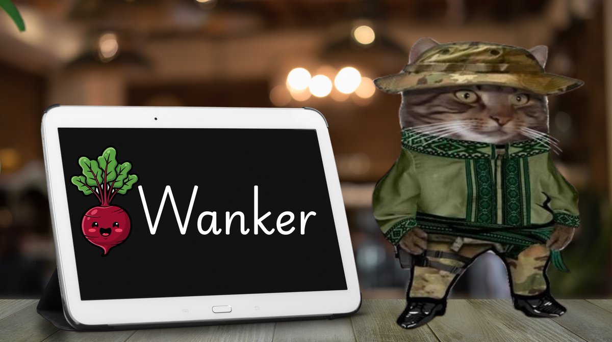 YeetBrigadeNAFO's tweet photo. Huge thank you to @TinaVelasko for fueling our Summer Tablet mission!

Their fella showed up IMMEDIATELY, planted themselves next to a tablet, and insisted we display their favorite cuss word in bold, glowing letters!

Thank you!

Love, shy
https://t.co/amdFaACTcm https://t.co/XN3cmYgCly