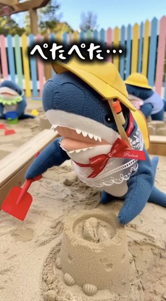 migapatch's tweet photo. 砂遊び楽しいのでパーッチ🦈
サメ王国のお城を作るのでパッチ🦈

オトモダチ、欲しかったサメん…

ペタペタ…🪏🗻
https://t.co/cVpqhOorj7

#IKEAサメ #blahaj #IKEAshark https://t.co/Ndj7sZQK3L