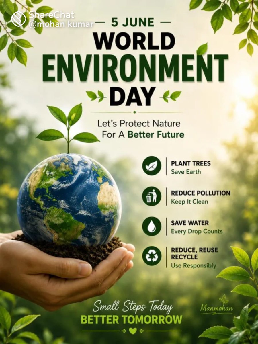 SalimAli_Bird's tweet photo. Today is #WorldEnvironmentDay 
A reminder to take small actions in your individual capacity, in your society, neighbourhood and city to protect and plant trees 🌳🌳, reduce and recycling waste ♻️, save our rivers and water 🏞️. Make each day an Environment Day! https://t.co/KQohsPsthc