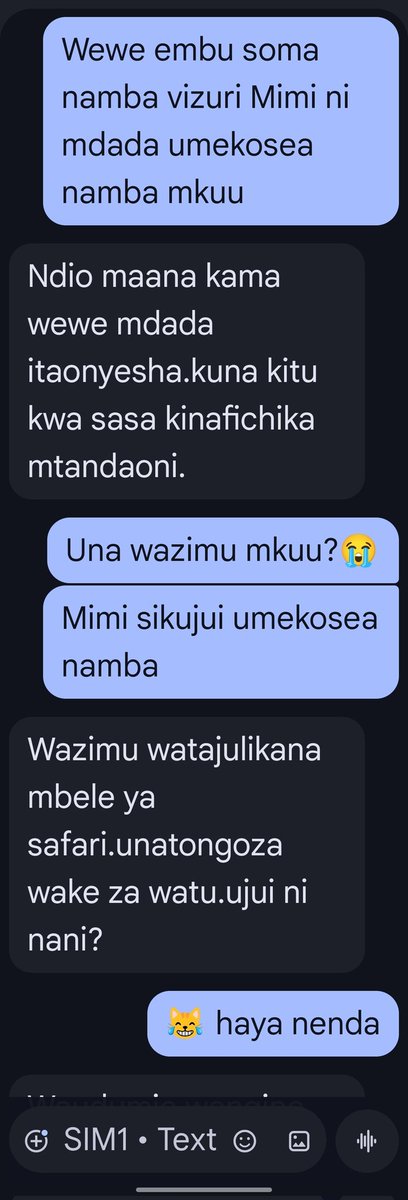 AM_NIC3's tweet photo. Unaamka asubuhi unakutana na onyo Kali 
Andaeni #FreeWinga  😹 https://t.co/LXcHNqEpnI
