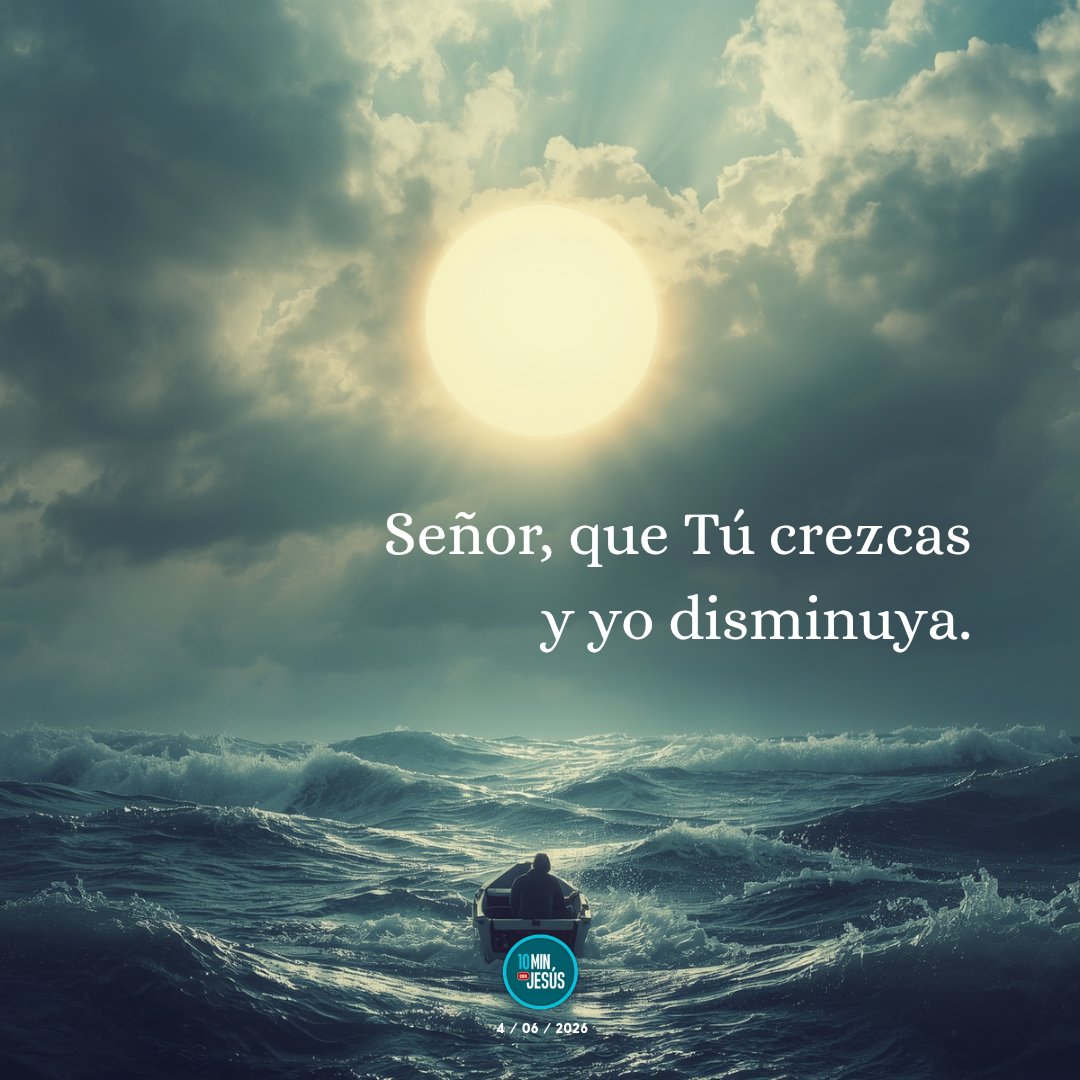 10MinconJesus's tweet photo. Señor, que tú crezcas y yo disminuya.
#10minutosconJesús https://t.co/QVwPtyJMkE