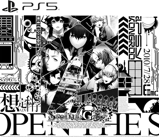 BassmanReviews's tweet photo. The ultra-limited edition cover for Steins;Gate Re:Boot is fascinating.

So many hints hidden in here. 👀 https://t.co/27Ehyi57lf