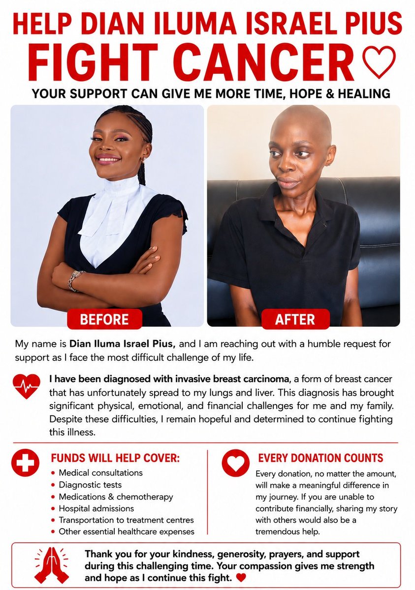 Henray_be's tweet photo. @KingTunde_SZN @BigWizHub @donjjazzyy It would be lovely if my friend got the money to sort health treatment and hospital bills for her. She's suffering from state 4 cancer. It would go a long way, even for her chemotherapy, Henry Edenbo Opay 8064363771 https://t.co/uBXdIv1iCU