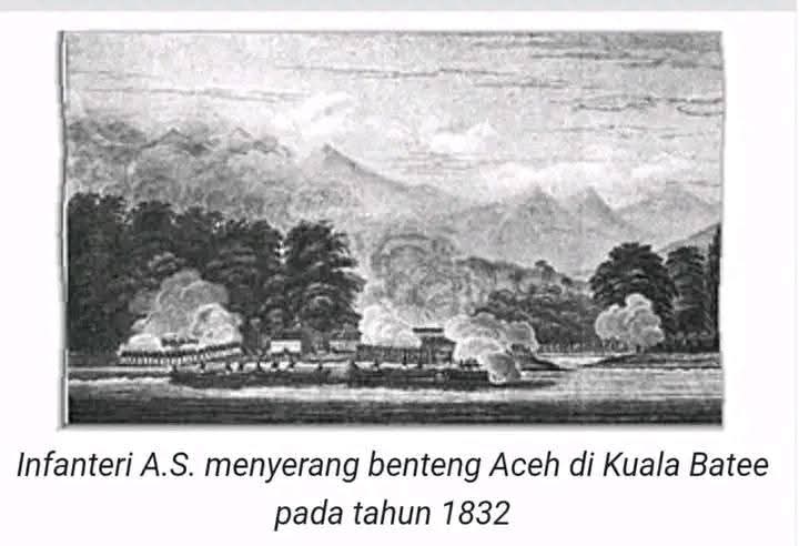 EposWans's tweet photo. Jum'αt, 5/6/2026/359
Ketika AMERIKA MENGINVASI ACEH (1832), Kapal dagangnya dirampas penduduk Aceh. Amerika mengirimkan ekspedisi militer ѕвg  hukuman. Intervensi militer pertama Amerika di Asia  7/2/1831, kapal αmєríkα berlabuh di Kuala Batu, Aceh Barat Daya https://t.co/HskJQBlYhp