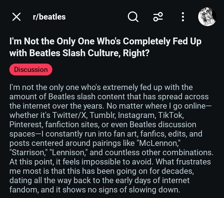 negentropony's tweet photo. What the hell is this RPF hate letter on r/beatles lmfao dude https://t.co/nzLHNg9iZk