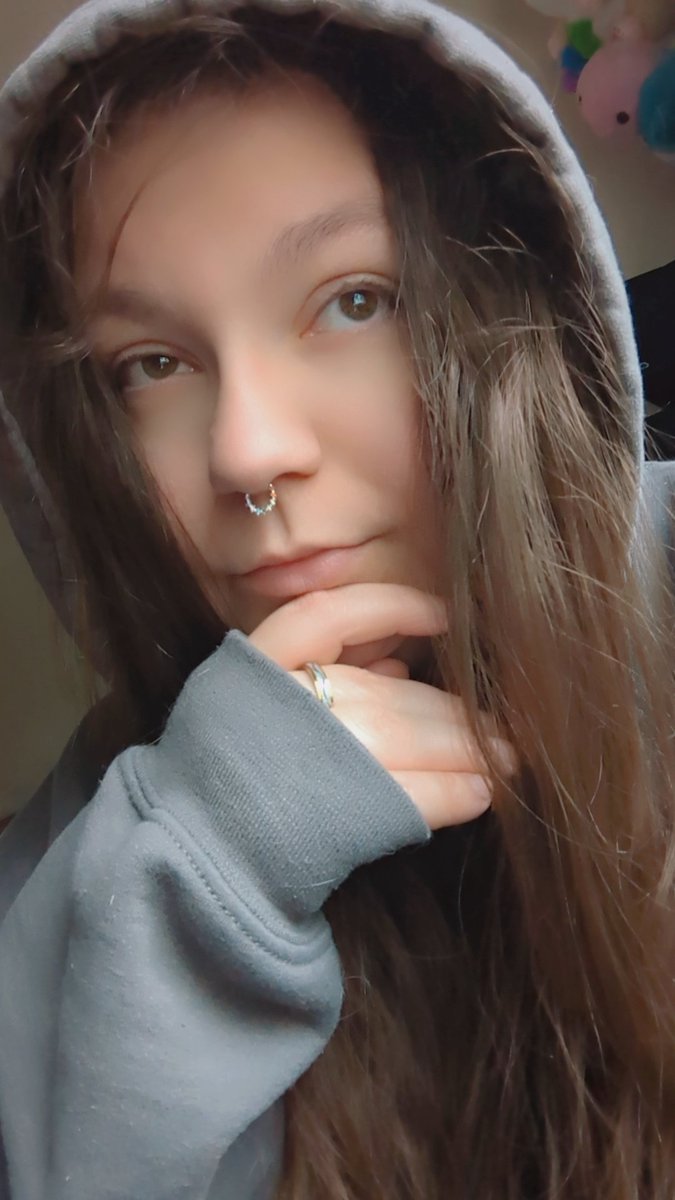 Catsuepe's tweet photo. Years since I posted face.

But I got a rainbow septum and I love her.
Happy Pride Month 😻 https://t.co/rW15tXtvGG
