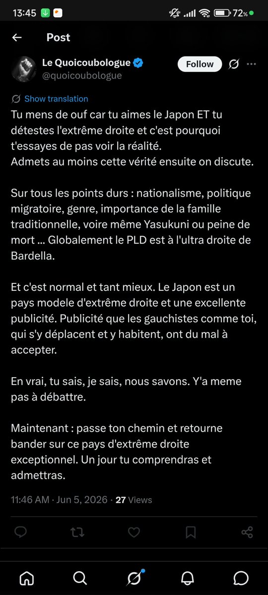 super105do's tweet photo. Il m'a bloqué il a senti que j'allais parler des mesures d'immigration qui visent à importer +1M d'étrangers d'ici 2028, des réformes de visas, des nouvelles formations payées par l'état pour importer les étrangers, et du triplage du nombre de visas depuis les 10 dernières années https://t.co/If2mz5ZRVM