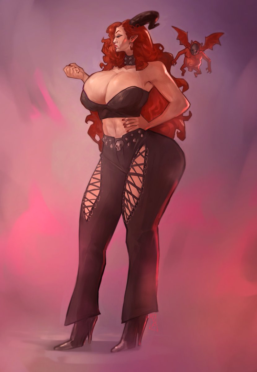 BaoGuild's tweet photo. Magda, Hellish Maiden. 🖤

Commands the lower reaches of the demonic hierarchical pyramid, tempting the creatures of Gaia  with all kinds of depraved and lustful desires. Despite his wild, depraved sex spree, he has only one true lover. A femboy named Brenda.

More soon!😈 https://t.co/QIT3vVlrfu