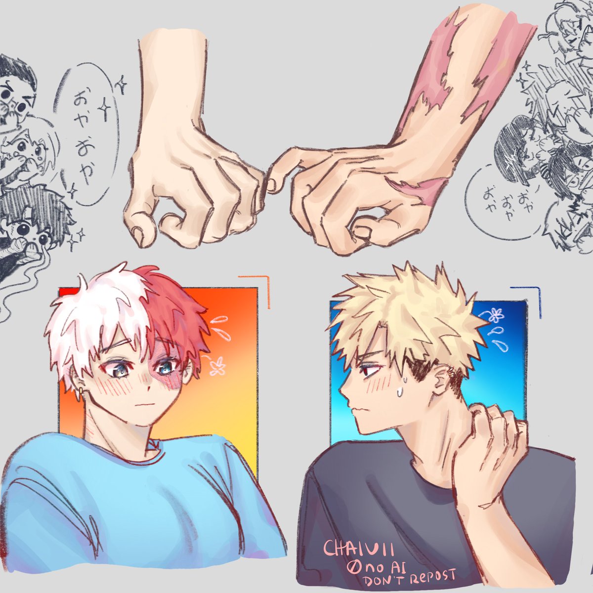 chaiivii's tweet photo. shy shy but yours #bktd #爆轟 #bakusquad #dekusquad https://t.co/vNwsxUIMtb