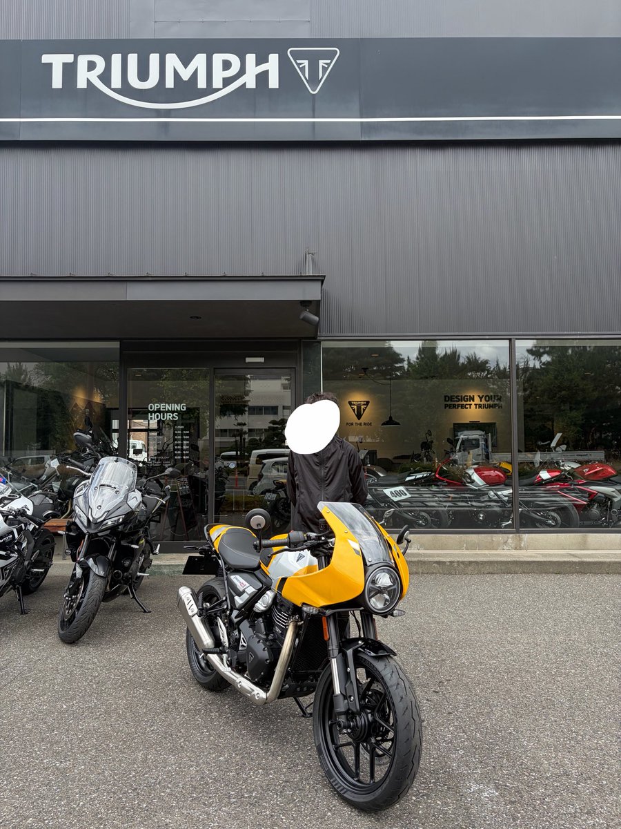 LofCy's tweet photo. スラクストン400 イエロー納車しました〜
#バイク乗りと繋がりたい https://t.co/POqCHW1Gop