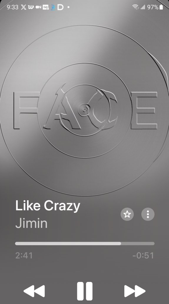 TeaRoseJ's tweet photo. Like Crazy' 현재 1,047,524 Shazam🌀

샤잠+애플🍎🎶
Keep playing and use shazam along with your streams!

한국 솔로 가수 최초 빌보드 핫백 1위 곡 'Like Crazy'✨
한국 솔로 가수 최초 빌보드 '아티스트 100 차트 1위'#Jimin     

JIMIN PAVED HIS OWN WAY

#LikeCrazy #JIMIN #JiminShazam https://t.co/qVaSFotuSh