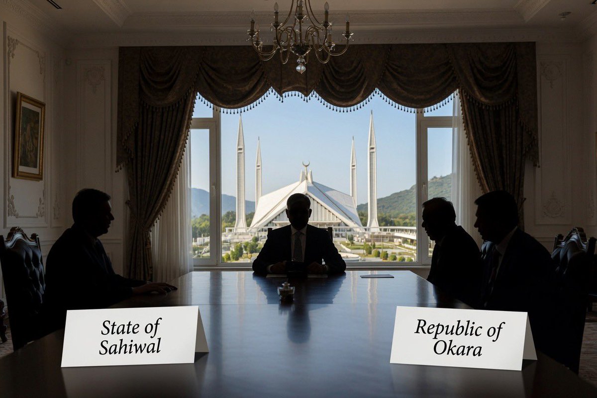OSPSF's tweet photo. The STRATCOM Bureau would like to offer our good offices to begin sincere, constructive and meaningful negotiations between Okara and Sahiwal.

The war has gone on long enough, innocent civilians on both sides have suffered through blood, missiles and war. https://t.co/YvBjs6etnx