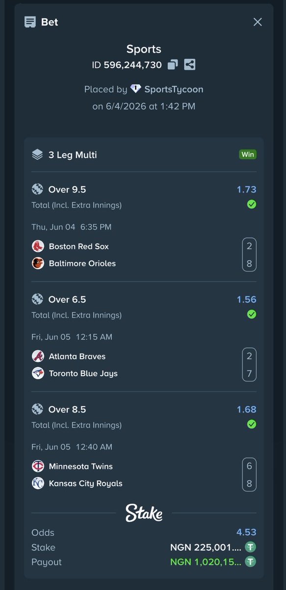 unrulywork's tweet photo. 6 Odds won ✅✅✅✅✅

5 Odds won ✅✅✅✅✅

5 Odds won ✅✅✅✅✅

 ₦3 Million Paid Out🧰  
     
   🚨Register STAKE here👇
https://t.co/THvJg03sGv

Use Promo Code:STYCOON

💬 Send message to ‌ https://t.co/XDbMEa8M6H to guide you on how to fund https://t.co/pUWDVFBVYI