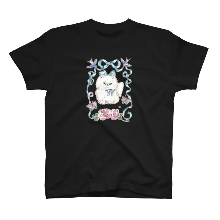 MsLUTRA's tweet photo. 祝福された子猫 スタンダードTシャツを手に入れていただきましてありがとうございます♡
ぼーっとこちらを見つめる猫ちゃんとブルーのリボンが素敵な雰囲気です🥀
ぜひコーディネートしましたらお見せくださいませ♡

Tシャツが1,000円引き！「SUZURIのTシャツセール」は6/15(月）まで🐘 https://t.co/0eneQ2QmTT