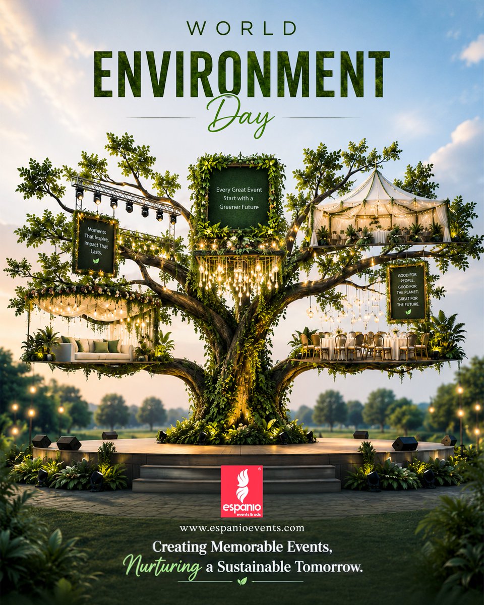 mrsglobal23's tweet photo. 🌿 Creating memorable events, nurturing a sustainable tomorrow.
Happy World Environment Day! 💚

#WorldEnvironmentDay #EspanioEvents #SustainableEvents #GreenEvents #EcoFriendlyEvents https://t.co/eBRPyfENi4