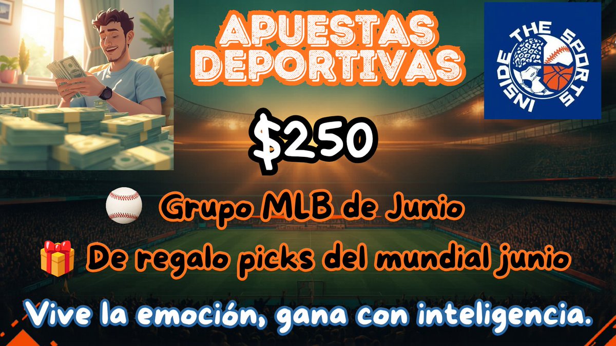 insthesport's tweet photo. Pasamos a cobrar con la #NHL #stanleycup
Me seguiste?
Vamos por más. Vente a mi premium de #mlb para hacer billetes 💰 https://t.co/iGe684iV5p