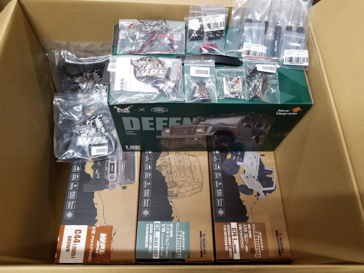 littlecraft4x4's tweet photo. RAYWOODさんよりお荷物が到着しました📦✨

今回は車両をはじめ､パーツやタイヤなども入荷しています🚙💨

品出しも完了しております👍
気になる商品がありましたらぜひチェックしてみてください🎵
#RAYWOOD #WPL #RC #LittleCraft #リトルクラフト https://t.co/WqDil7MXVJ
