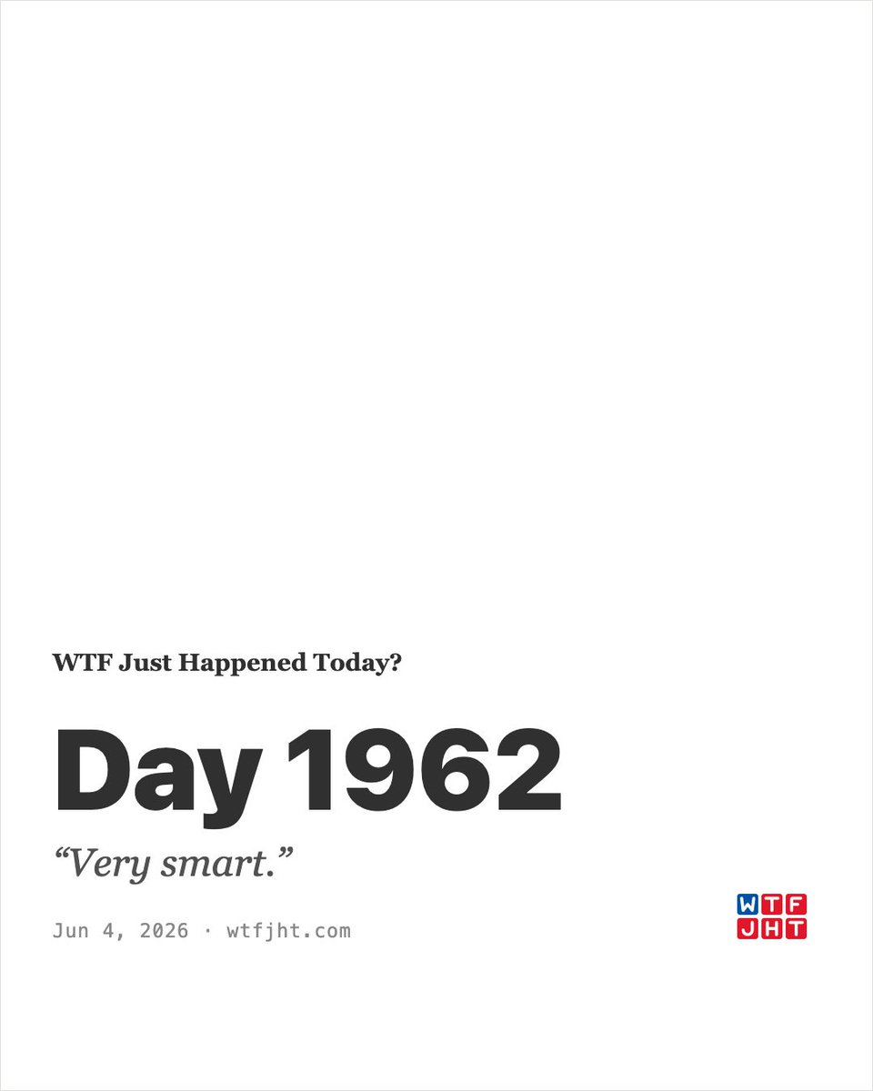 WTFJHT's tweet photo. "Very smart." https://t.co/m5C9g0ouoQ