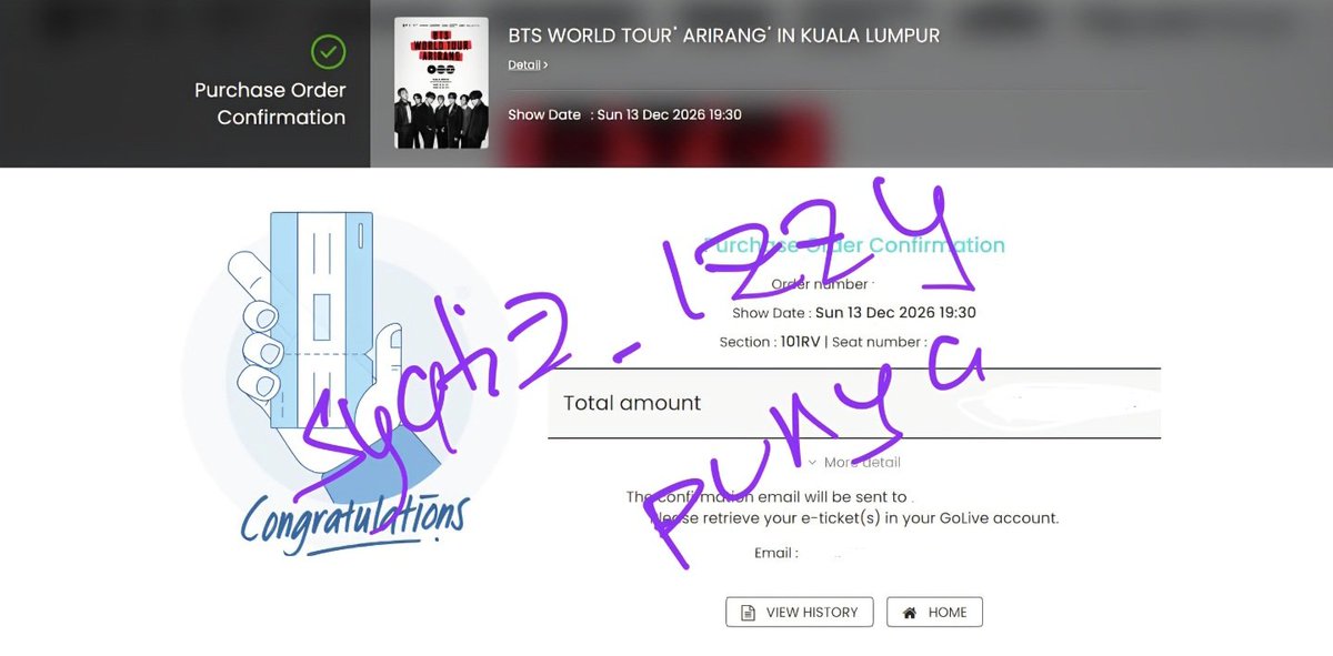 Syafizzy_'s tweet photo. Manage to secure 4 more seat for my customer, Thank you for trusting me 🥰🥰 #BTSinkl https://t.co/4Er9gSpSWM
